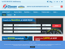 Tablet Screenshot of claxon.org